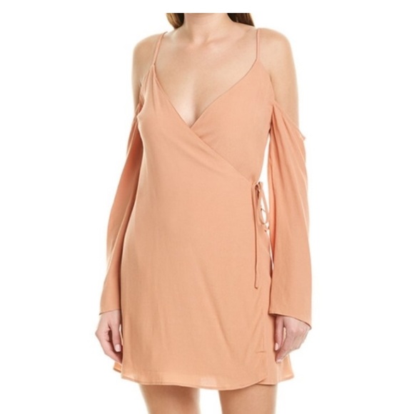 LOVERS + FRIENDS Love Letter Cold-Shoulder V-Neck Wrap Dress - Picture 5 of 8
